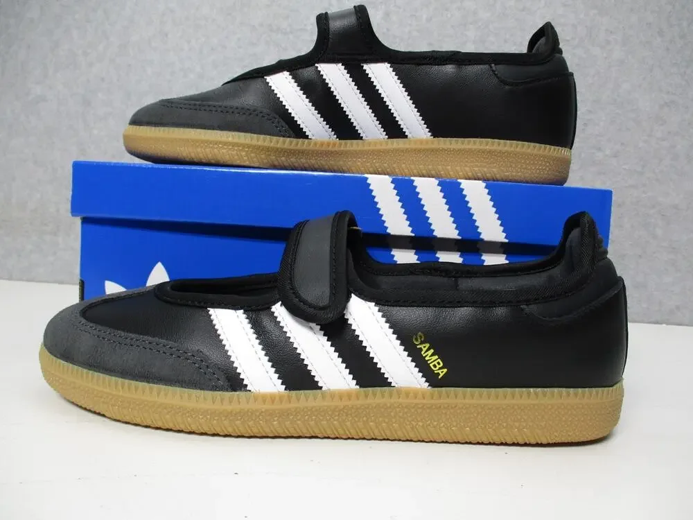 Adidas Samba Jane Shoes Black White Gum JQ6445 Womens Sz 8.5